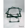 Terra-X - Spider Enclosure - Approx. 8x8x8" (20x20x20cm") - Acrylic Glass - Green - Opened from top