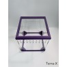 Terra-X - Spider Enclosure - Approx. 8x8x8" (20x20x20cm") - Acrylic Glass - Purple - Opened from top