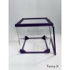 Terra-X - Spider Enclosure - Approx. 8x8x8" (20x20x20cm") - Acrylic Glass - Purple - Opened from top